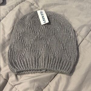 Old Navy Soft Gray Cable Knit Hat